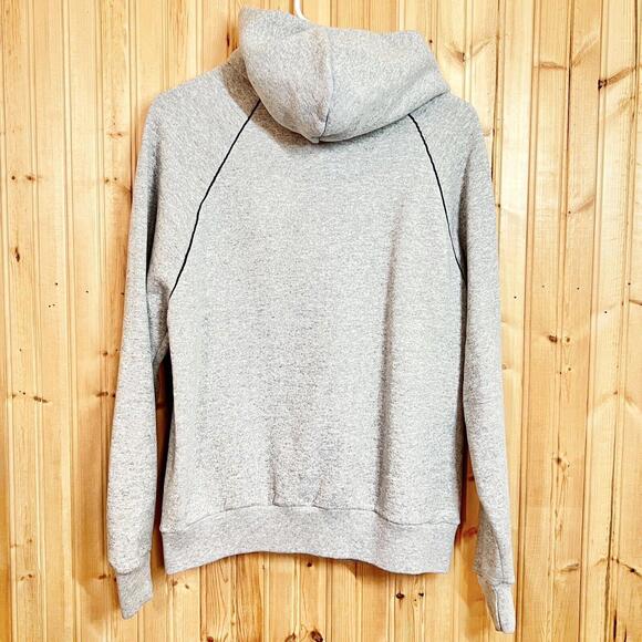 VTG 80s Walt Disney World Epcot Center Hoodie Sweatshirt 1/4 Snap SLIM FIT Sz L - Picture 8 of 12